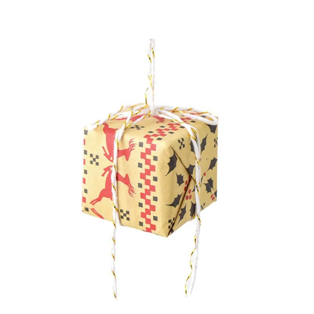 

Simulation Christmas Tree Gift Bag Pendant Mini with Rope Christmas Present Hanging Ornament Colorful Christmas Decorations