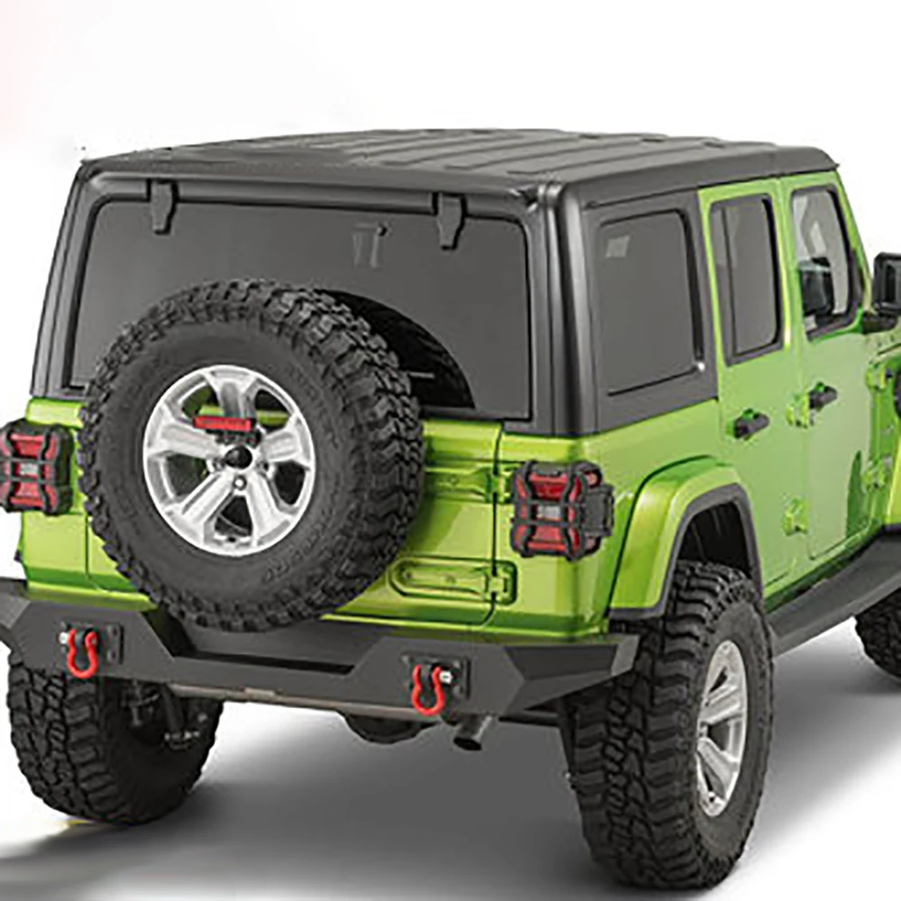 Lantsun JL1241 Tail Light Cover Aluminum Alloy  Light Protector for Jeep for Wrangler JL2018+, 1-Pair