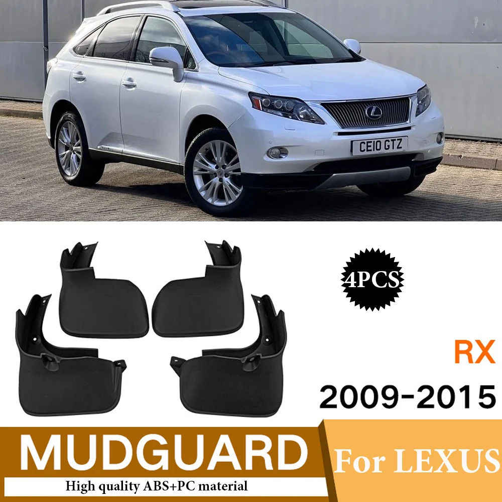 

4X Mud Flaps For LEXUS RX RX270 RX300 RX350 RX450H 2009-2015 Mudflaps Splash Guards Front Rear Mud Flap Mudguards 2014 2013 2012