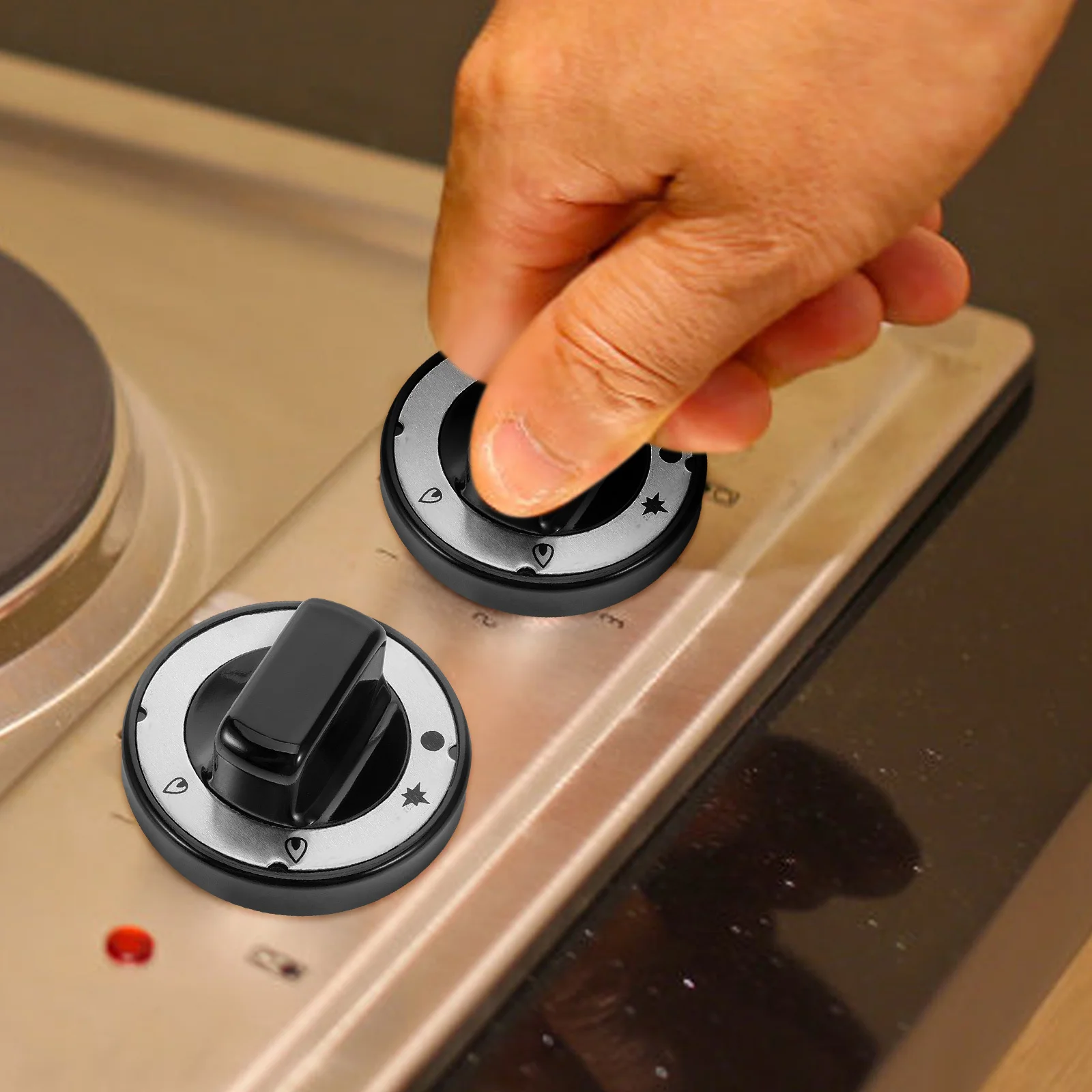 

High-Temperature Resistant Knob Compatible with Commercial Kitchen Equipment Universal Cooker Grill Control Replacement