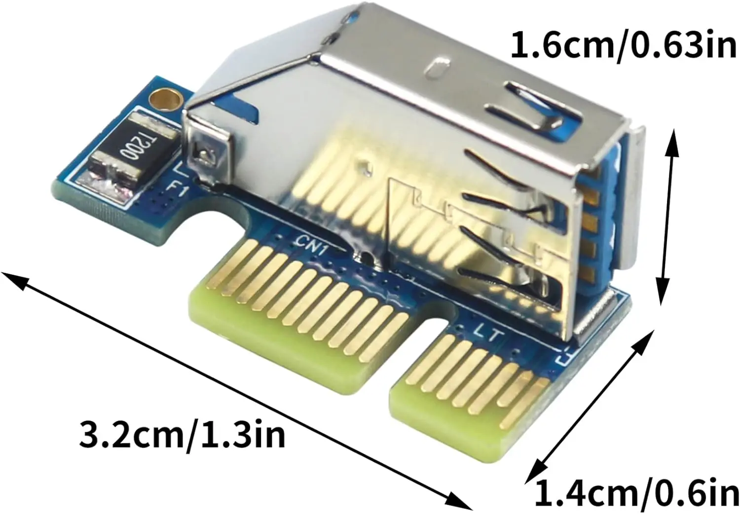 PCI-E Express X1 to PCI Riser Extend Adapter Card With USB 3.0 Cable new