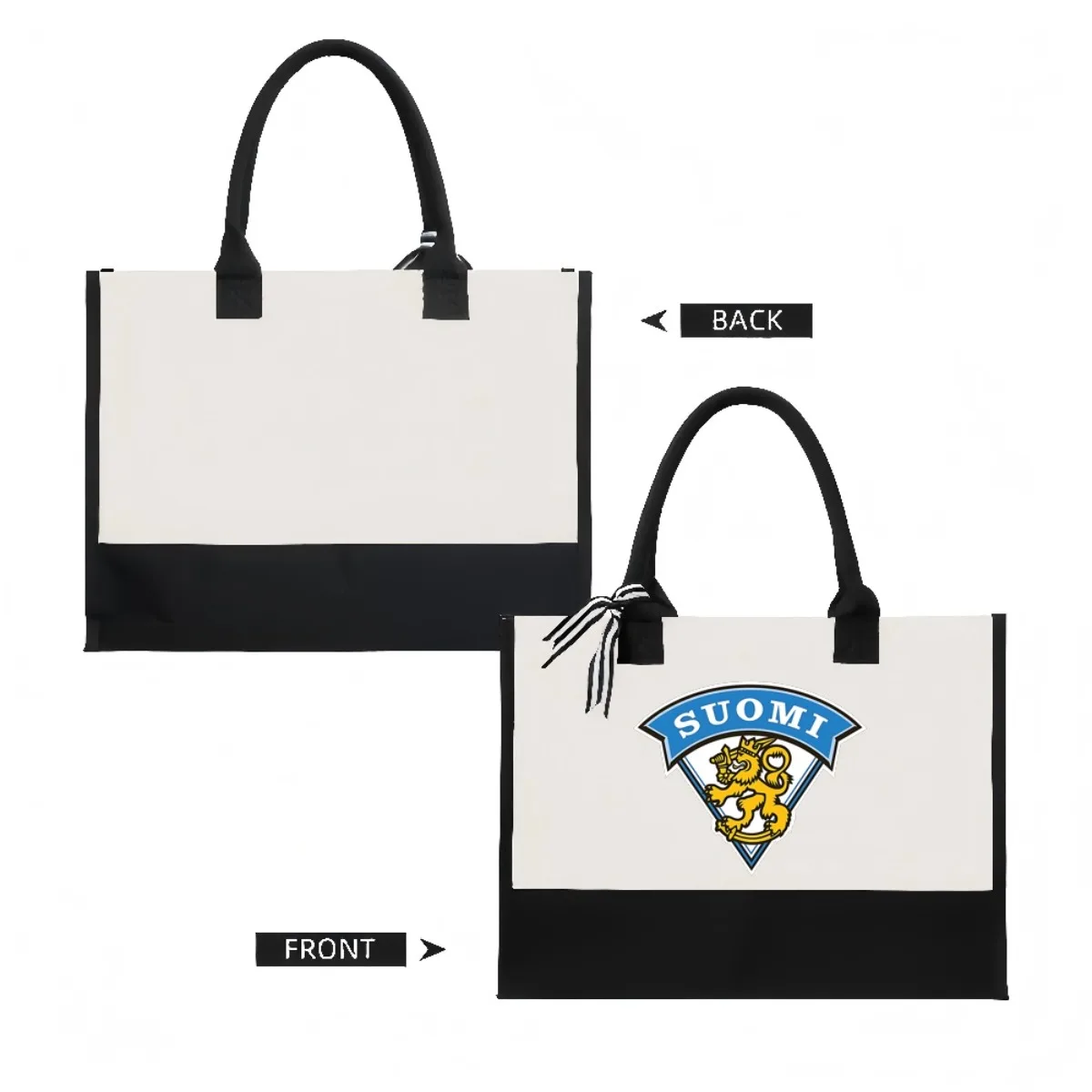 فنلندا فريق الجليد الوطني للرجال 2026 وصول جديد موضة عملية واسعة قابلة لإعادة الاستخدام حمل حقيبة نمط طباعة 2 لهجة الثقيلة #2