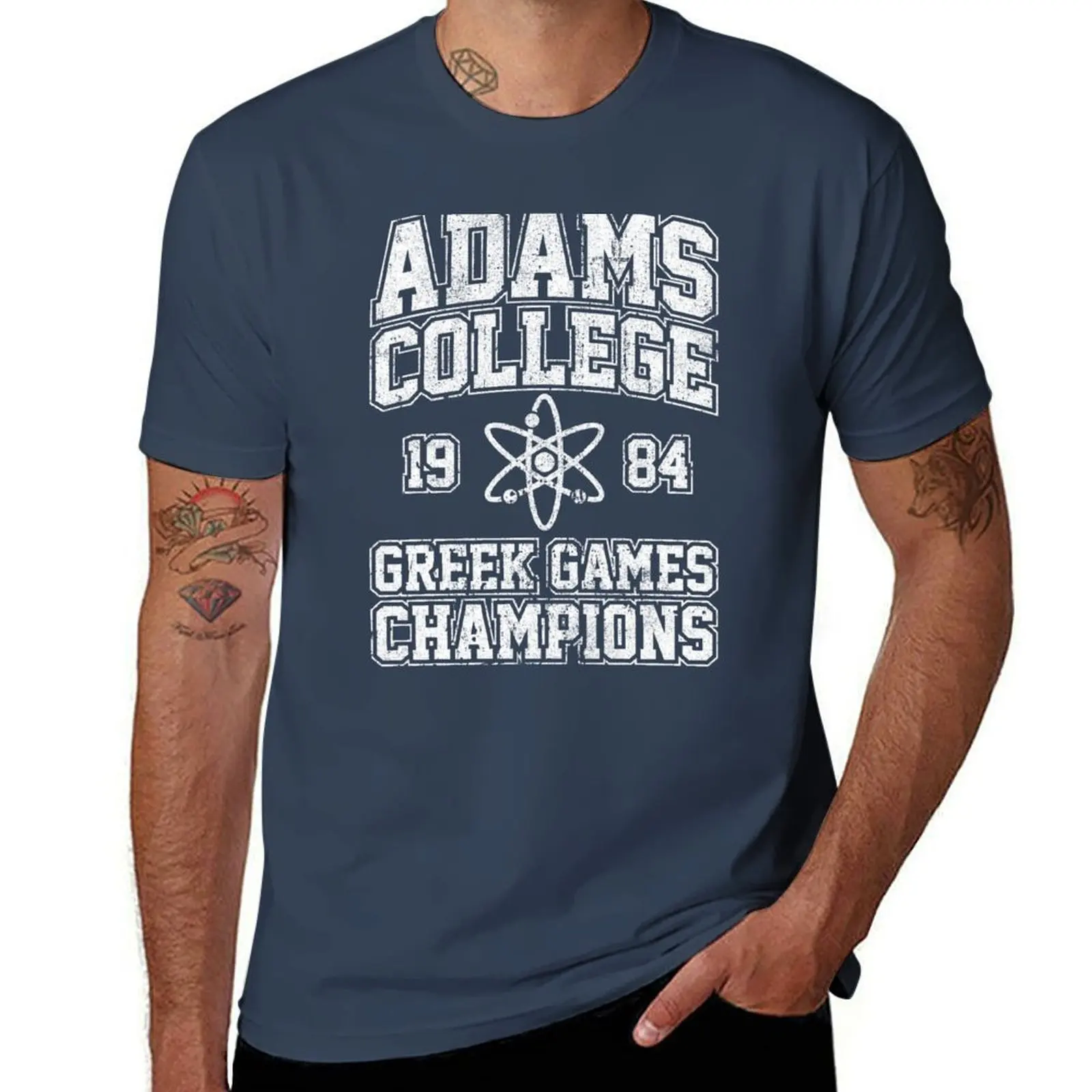 Adams College 1984 Greek Games Champions (Variant) T-Shirt Classic Basic Casual T-Shirt