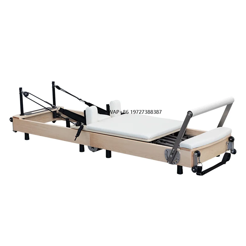 

Foldable Maple Oak Wooden Pilates Reformer for Yoga Training and Bed Pilates Equipment
