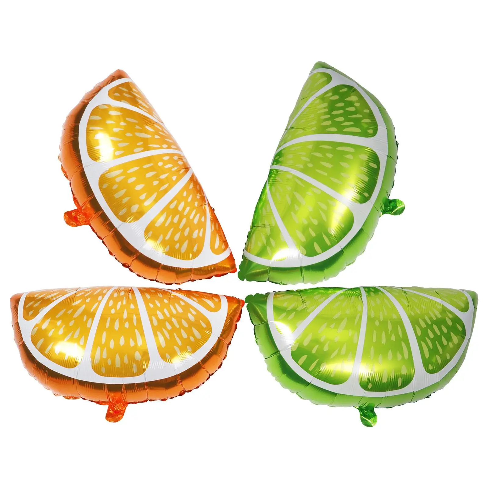 

4 Pcs Fruit Balloons Lemon Aluminium Film Cartoon Decorations Party Supplies Birthday Child Tropical Foil Inflate Reusable