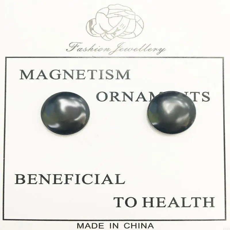 E0BD 2PCS/زوج العلاج المغناطيسي الحيوي لفقدان الوزن الأقراط #2