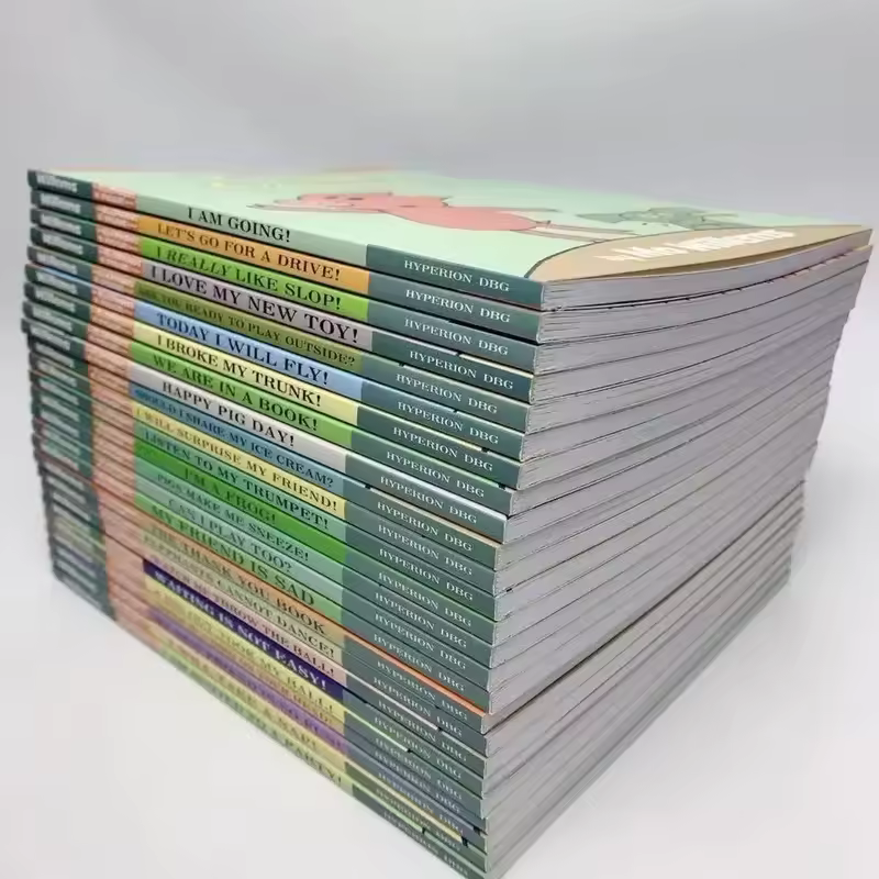 Random 10 Books Kawaii An Elephant and Piggies Book Interesting Story Children's Picture English Books Kids Learning Toys Libros - Image 2
