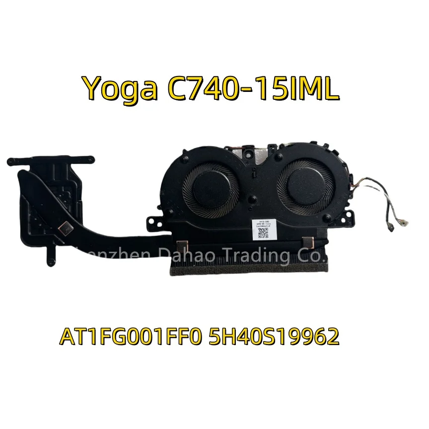 

For Lenovo Yoga C740-15IML 81TD Fan and Heatsink AT1FG001FF0 5H40S19962