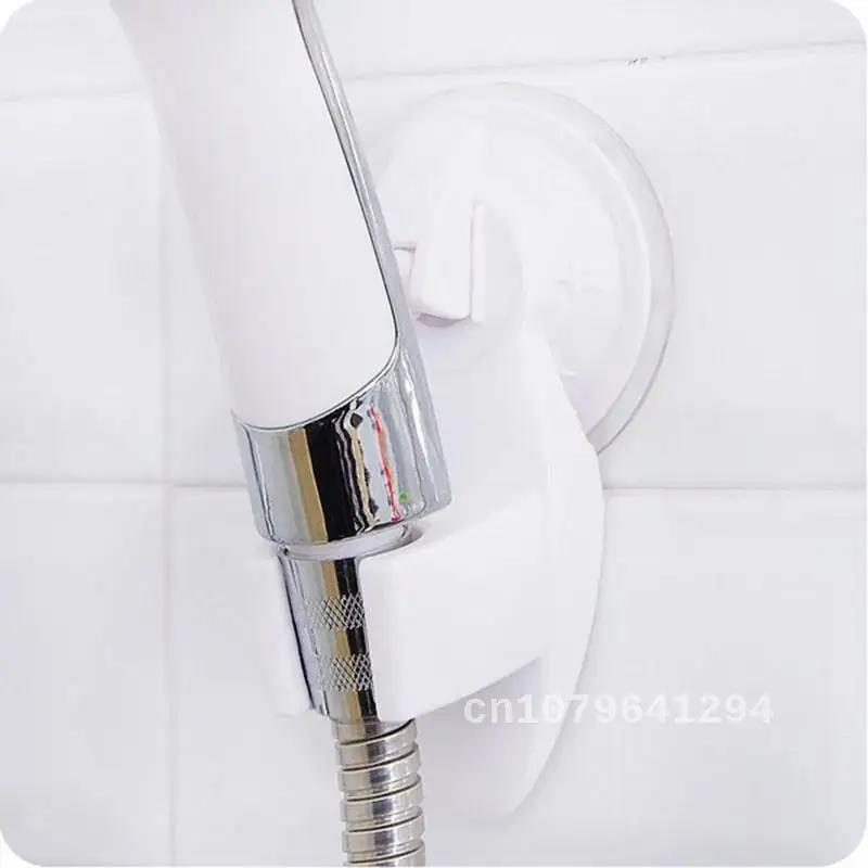 Dropshipping Strong Attachable Shower Head Holder Movable Bracket Powerful Suction Shower Seat Chuck Holder 1Pcs Bathroom