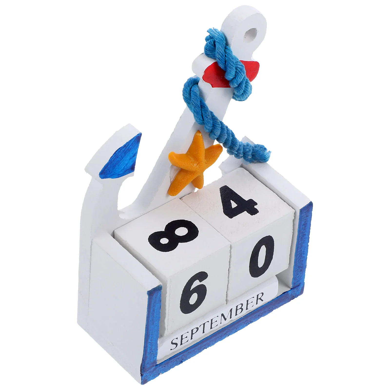 Wall Decorative Desk Calendar Desktop Household Perpetual The Mediterranean Office