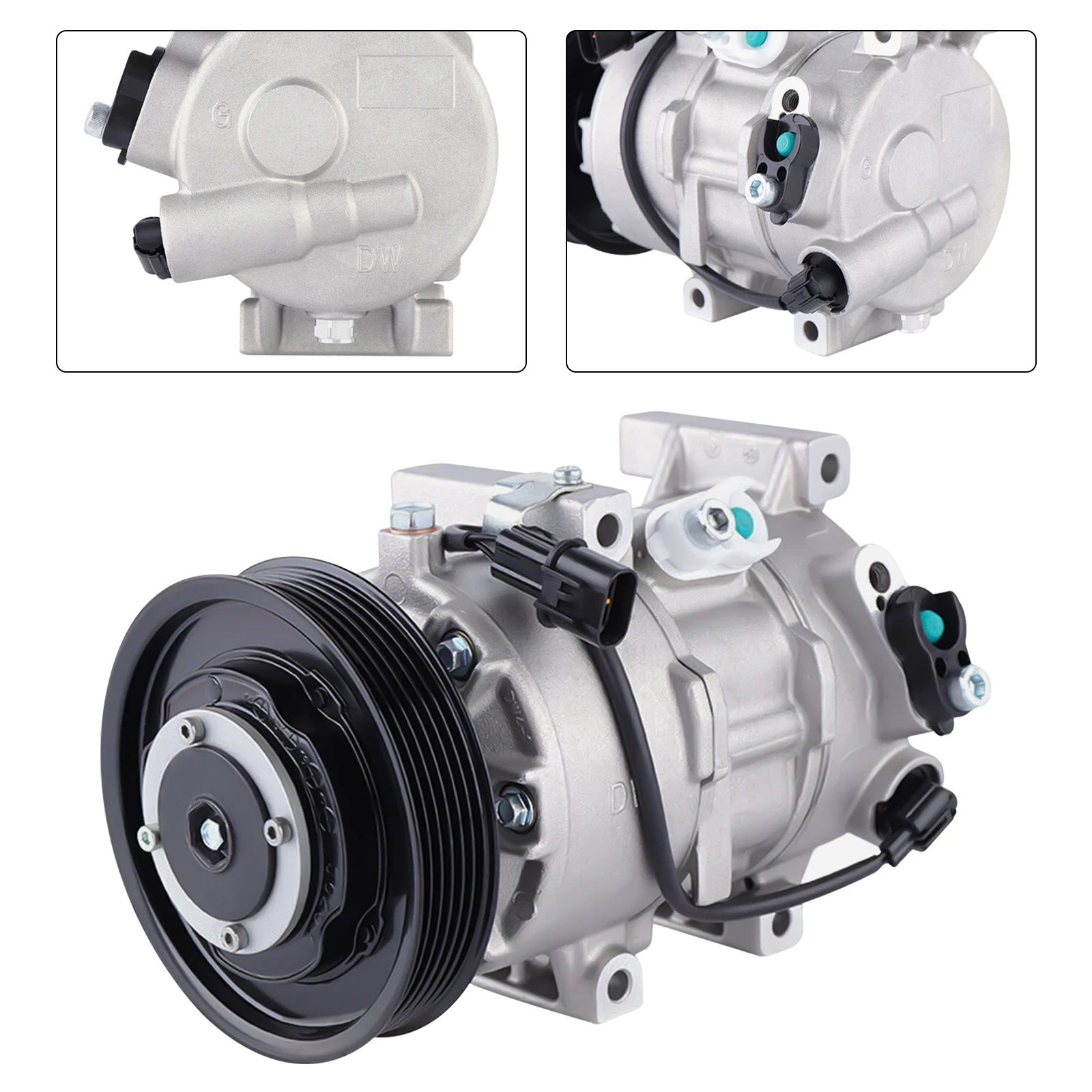 Air Conditioner Compressor With Clutch For Hyundai Accent 1.6L 2012 2014-2016 Kia Rio 1.6L 2012-2015