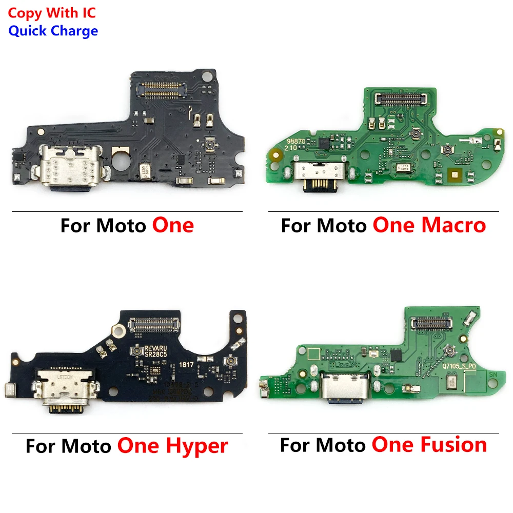 NEW USB Charging Port Dock Plug Socket Jack Connector Charge Board Cable For Motorola Moto One Fusion Plus Hyper Macro Vision