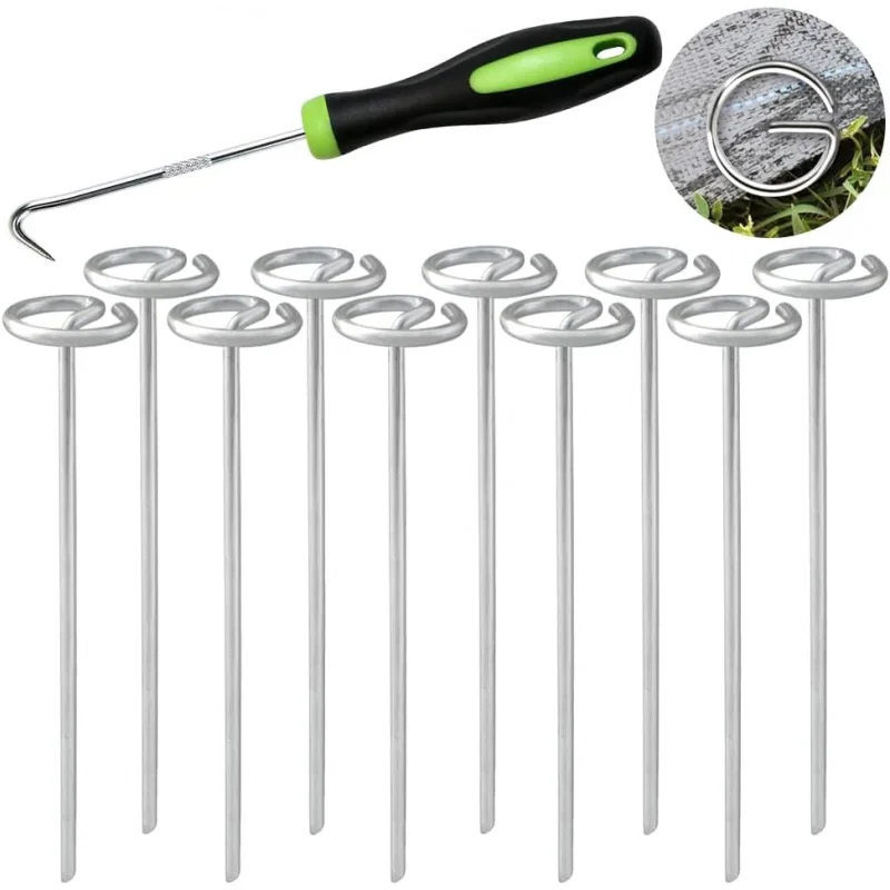 Camping Tent Pegs50-100PCS GTent Ground Stakes Garden Lawn Fixing Pegs Yard Weed Barrier Garden