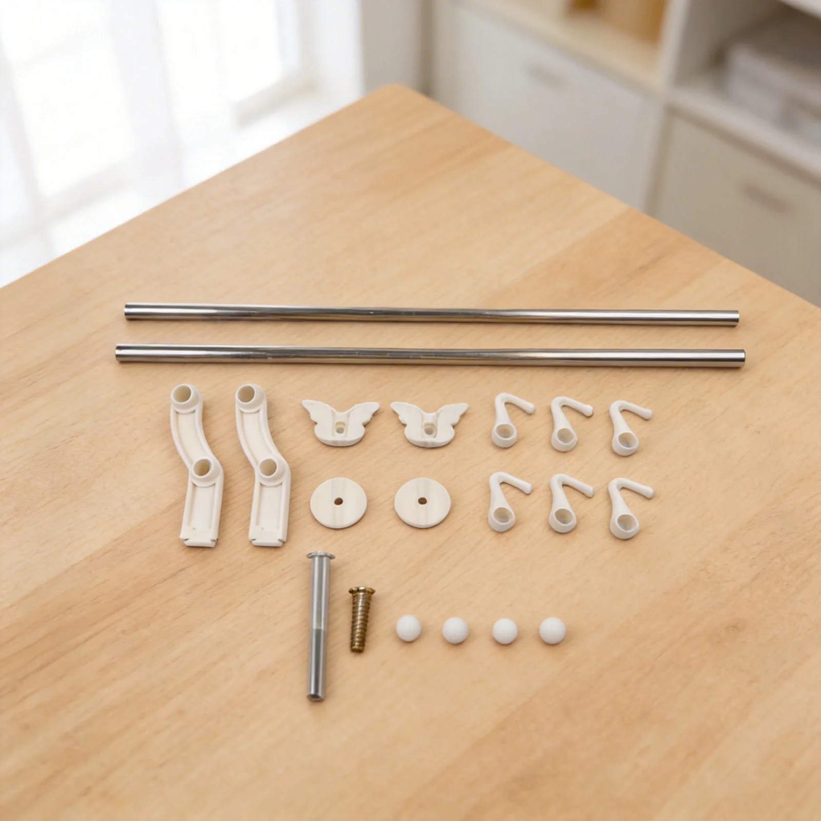 Strong Load-Bearing Rack Double Pole Towel Rail Bathroom Organization Mounts Without Drilling Efficient Space Utilization