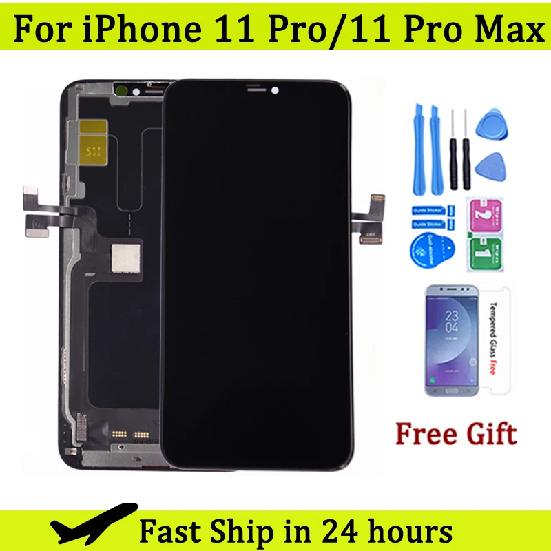 

100% Test OLED New Lcd For IPhone 11 Pro Display Touch With 3D Touch Screen Replacement For IPhone 11 Pro MAX LCD Display