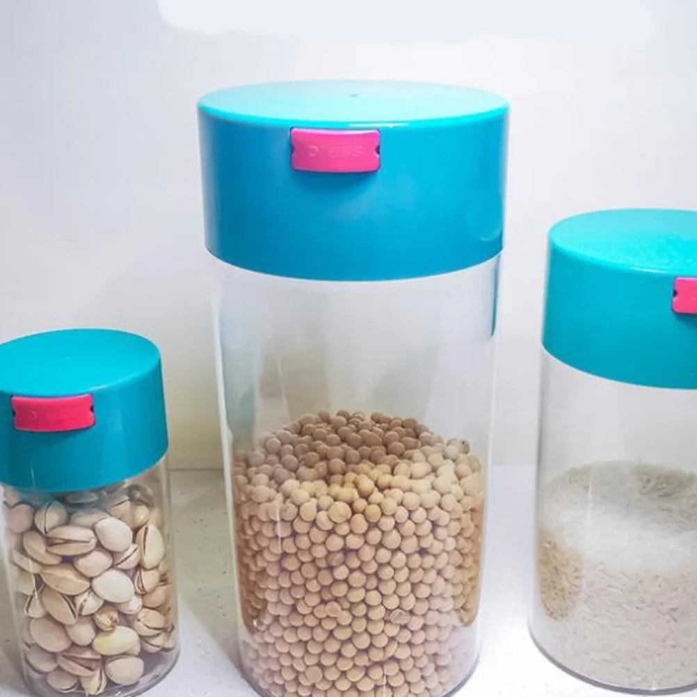 

Airtight Food Storage Container 1000G Size L Thickened Food-Grade Plastic Moisture Dust Proof Vacuum Jar For Kitchen