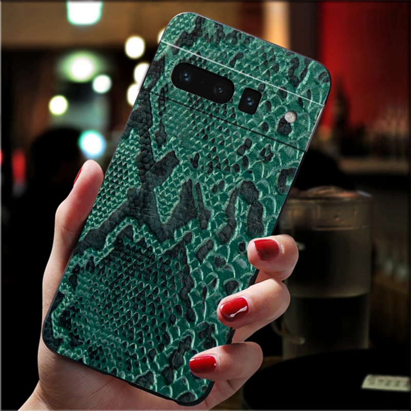 حافظة لهاتف جوجل بيكسل 10 برو XL 9 برو XL 9A 8 7 6 برو بكسل 8A 7A 6A بكسل 8 7 6 5 جلد الثعبان التمساح #1