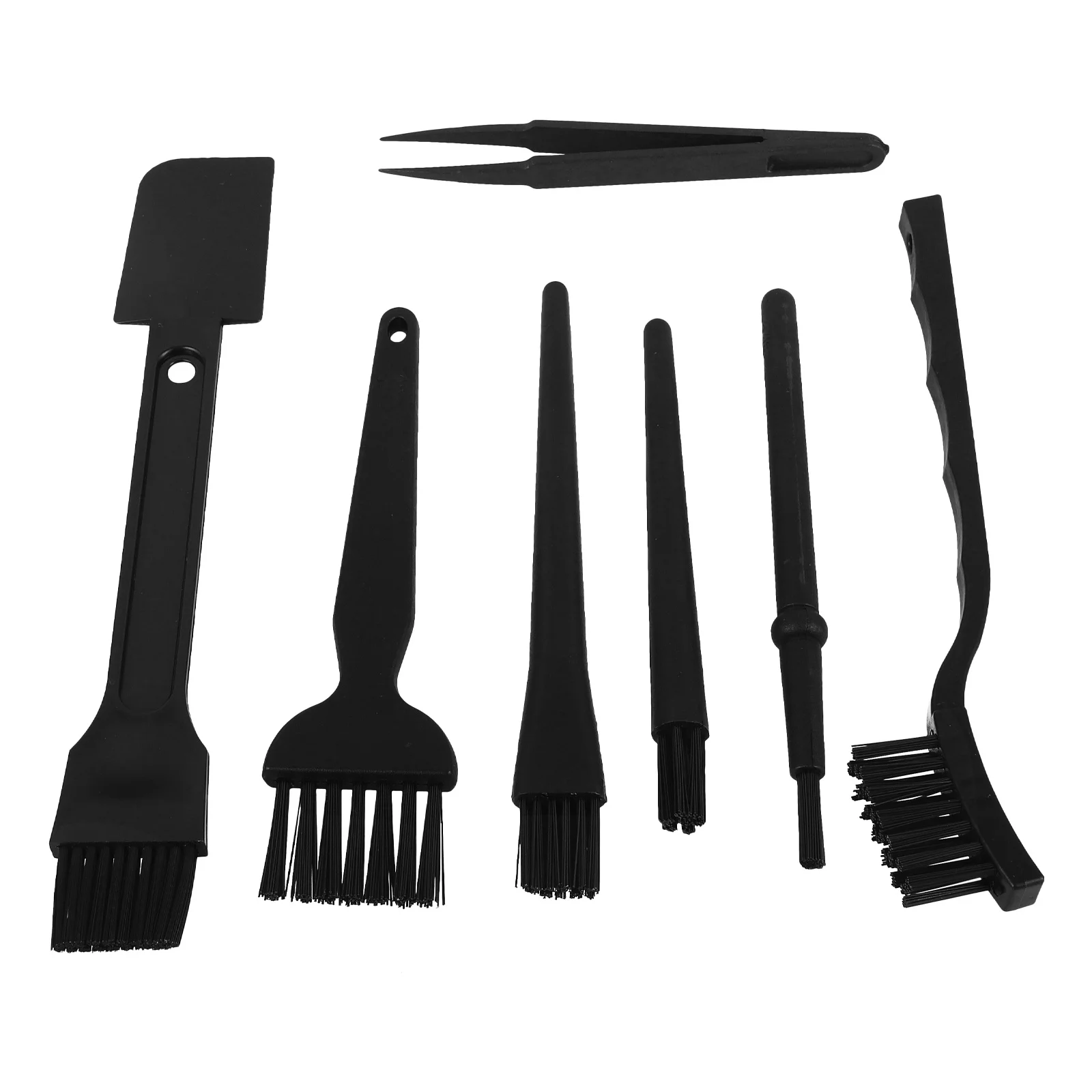 

7Pcs Anti Static Brush Set Pa PP Nylon Material Lightweight Portable for Electronics Cleaning Keyboard Laptop Computer Mouse