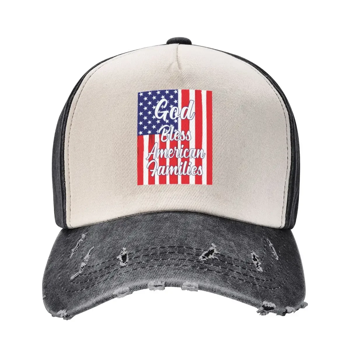 

God Bless American Families Baseball Cap Hat Beach Beach Outing Luxury Hat hats for men For Girls Men's