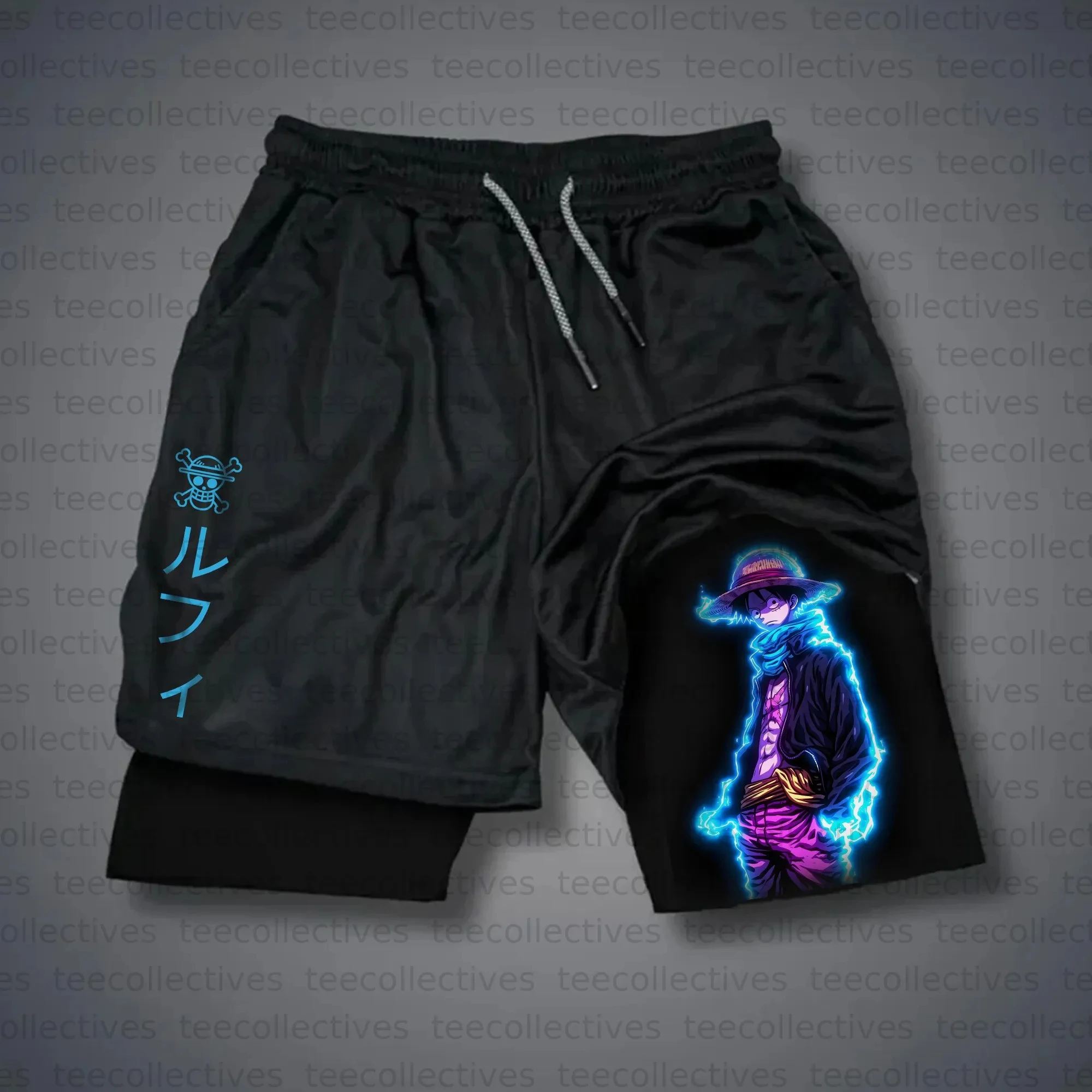 포켓몬 엄브레온 반바지 남성용 면 스포츠 팬츠 2025 여름 애니메이션 그래픽 바지 블랙 베이스 블루 엄브레온 옐로우 링스 브로큰 아이스