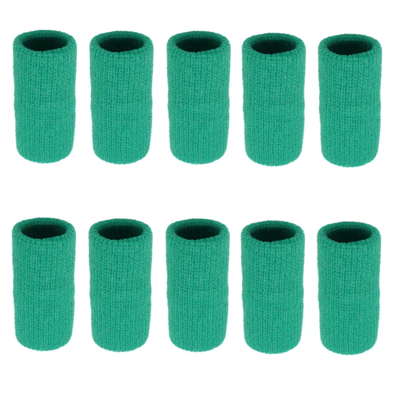 10PCS Elastische Sport Finger Ärmeln Arthritis Unterstützung Finger Schutz Outdoor Gym Basketball Volleyball Finger Schutz Corrector
