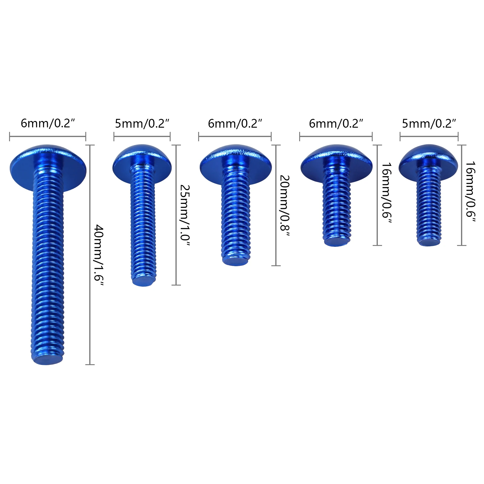 190 pçs parafusos de carenagem da motocicleta prendedor clipe parafuso para yamaha yzf r1 r15 r25 r3 r6 r125 r15 r25 mt03 mt07 mt09 mt10 fz07 fz09