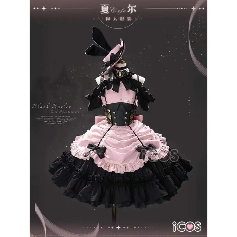 

NewCiel Phantomhive Black Butler Sebastian Michaelis Mockingbird Cosplay Costume Christmas Uniforms Sets Dress Halloweenc;5,v'8.
