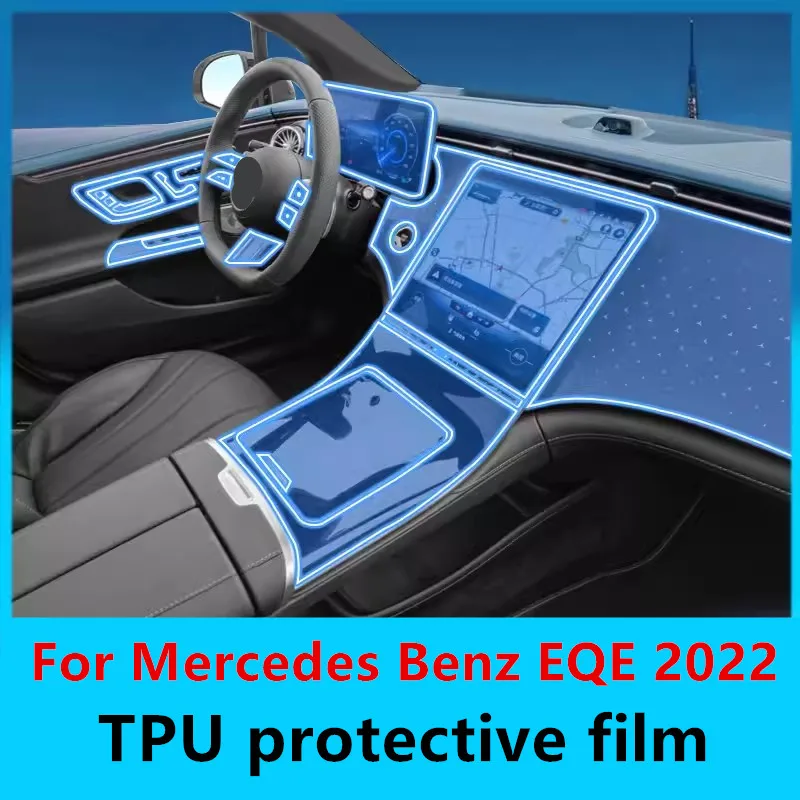 

Car Interior Center console Transparent TPU Protective film Anti-scratch Repair film For Mercedes Benz EQE 2022 Auto Accessories