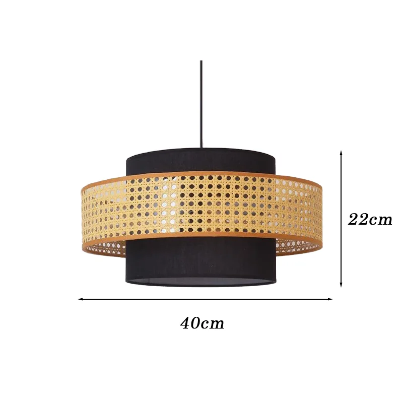 Vintage hanglamp handgemaakte geweven rotan hanglamp LED warme lichten woonkamer restaurant keuken theehuis kroonluchter