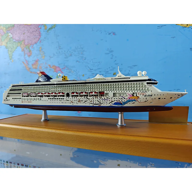 Modelo de crucero de 43CM, adornos estáticos y regalos de modelo de barco de Metal, colección conmemorativa de decoración del hogar
