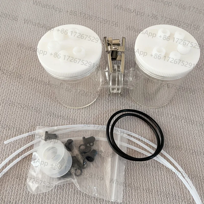 H-type electrolytic cell. H-type exchangeable ion-exchange membrane electrolyzer. H-type sealed electrolytic cell.