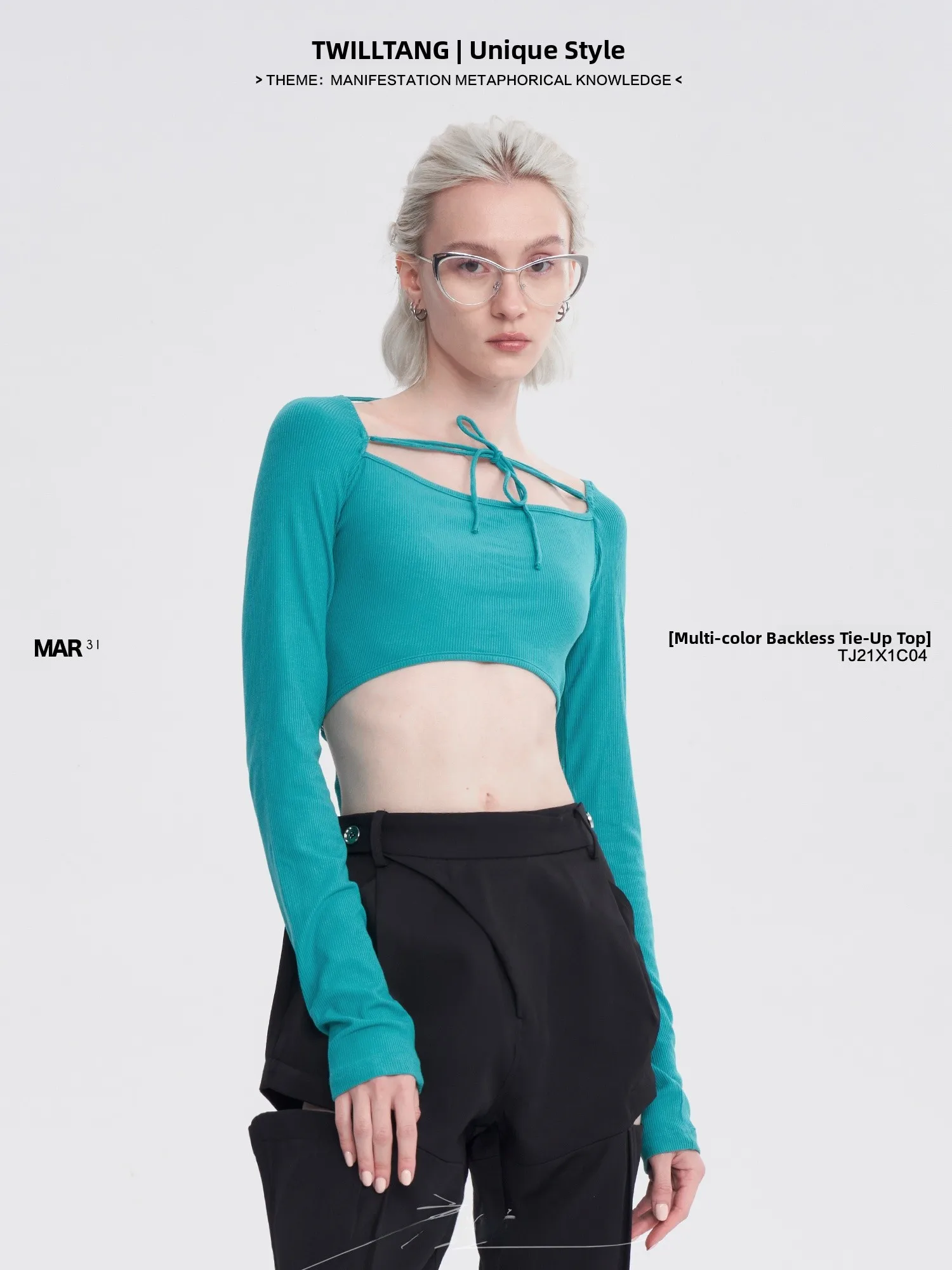 

TIWILLTANG Orderly Ballet Multi-Color Bal Design Knitted Long Sve Slim Fit Top Faionable Breathable Cotton Blend