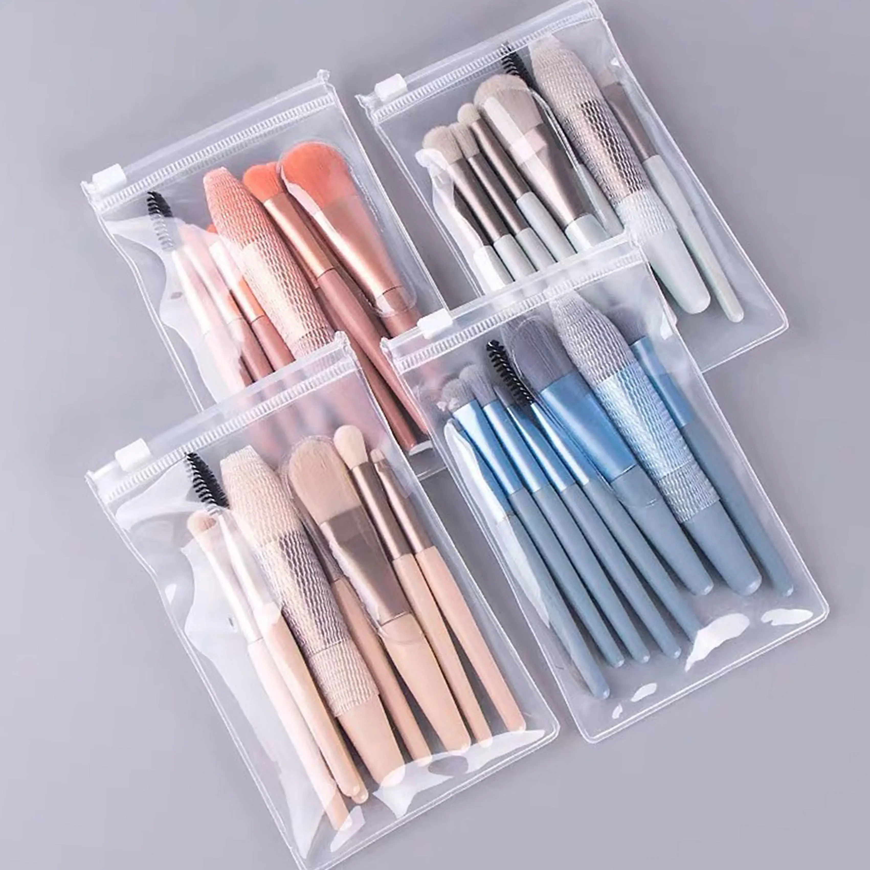 Juego de brochas de maquillaje, portátil, pelo suave, polvo suelto, corrector, sombra de ojos, colorete, base, herramientas de belleza completas