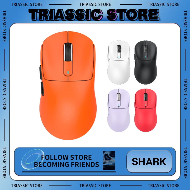 

Attack Shark X3 Wireless Mouse Tri Mode PAW3395 Sensor Low Latency Gaming Mouse Lightweight 49g TTC Encoder Pc Gamer Mouse