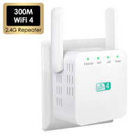300Mbps Wireless Wi-Fi 4 Antenna Repeater 2.4GHz Router WIFI Range Extender Wifi Signal Amplifier Network Card Adapter for PC