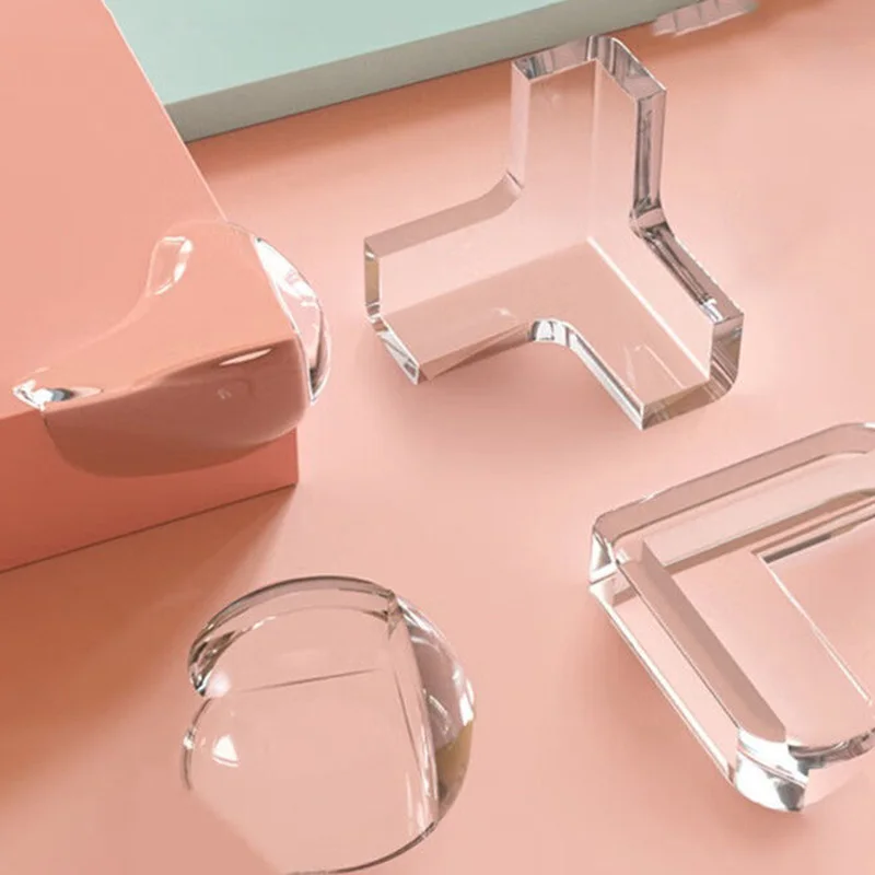Transparent Children Anti Collision Edge Guards Baby Safety Silicone Table Corner Protector Furniture Edge Protection Cover