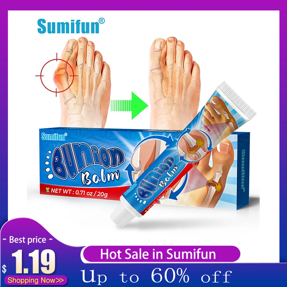 

20g Only$1.09 Gout Treatment Cream Thumb Corrector Finger Hallux Valgus Analgesic Ointment Toe Pain Relief Plaster Feet Care