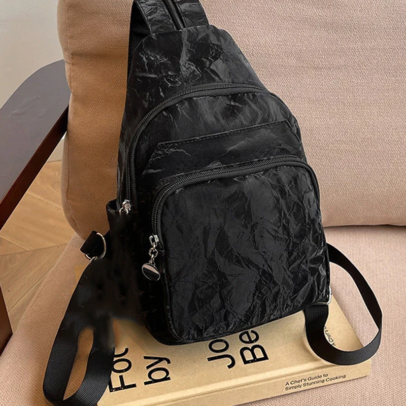 1 قطع موضة جديدة حقيبة ظهر نسائية عادية أسلوب بسيط متعدد الوظائف المرأة حقيبة صدر للرجال حقيبة تسلق الجبال هدايا عيد الميلاد