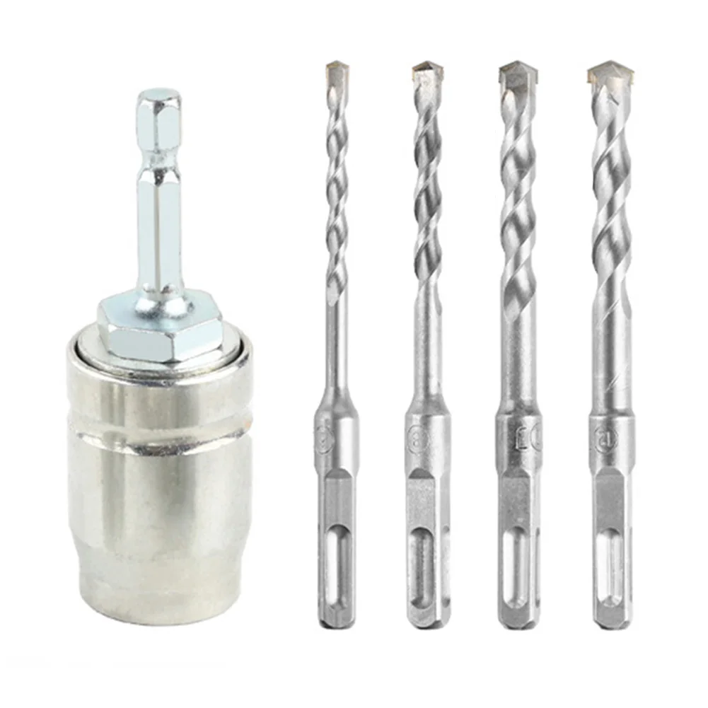 Square Handle Adapter Electric Hammer Converter Home Improvement Converter Head Shank Diameter 6.35mm Simple Operation