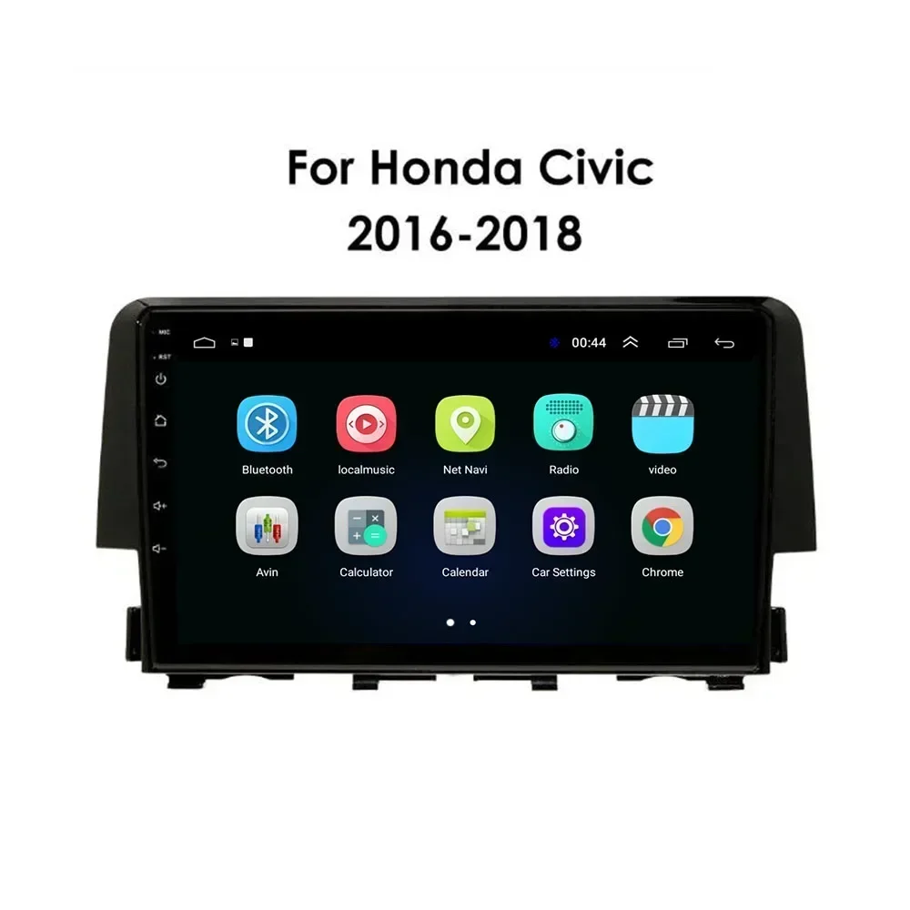 Android 13 DSP For Honda Civic 2015 2016 2017 2018 2019- 2050 Car Radio Multimedia Video Navigation Stereo Head Unit QLED Screen