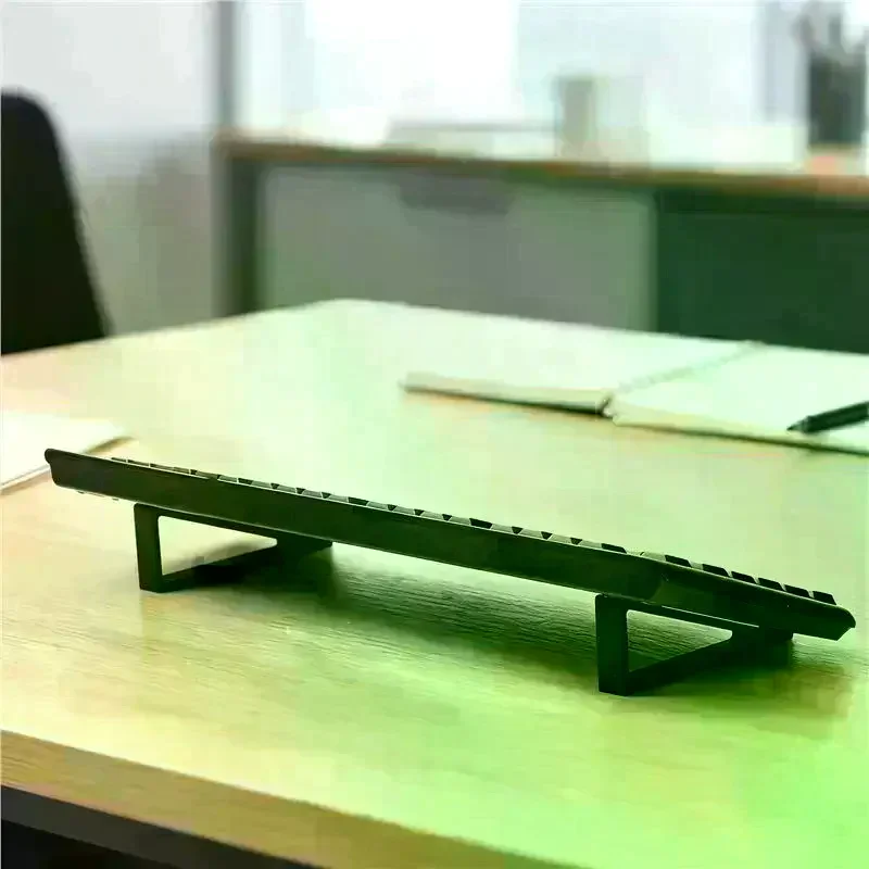 1 Pair Portable Keyboard Elevated Stand Raised Keyboard Angle Plastic Computer Keyboard Riser Accessories Monitor Holder