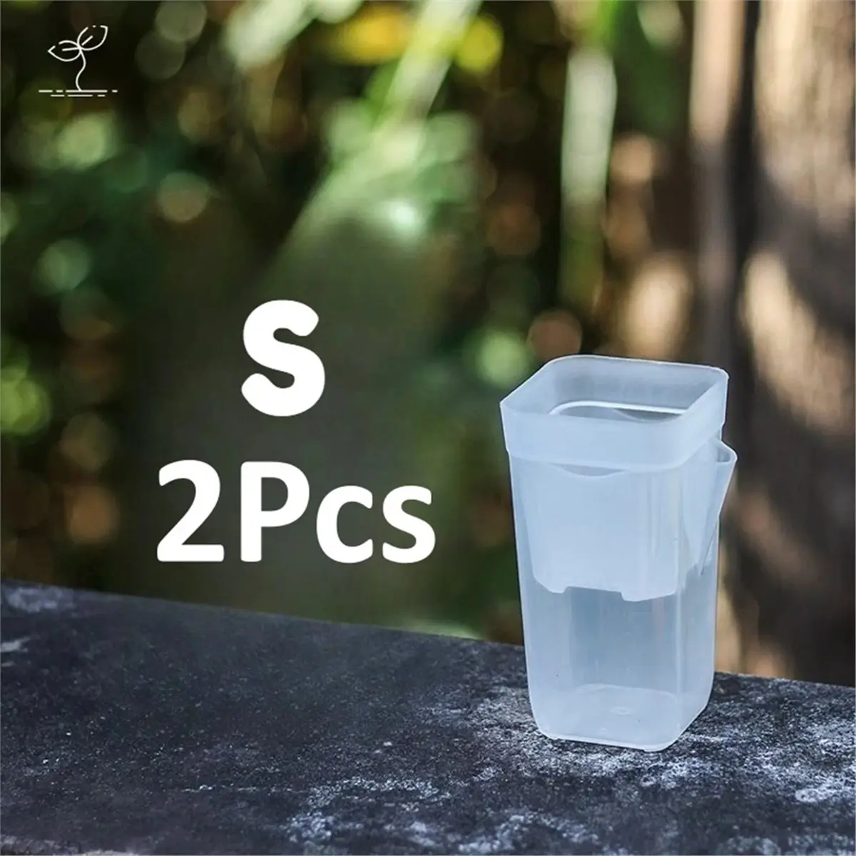 Home Tool 1set Self Watering Pots for Indoor PlantsSmall Clear Plastic ,Cutting,Seeding,Water Level IndicatorDrainage Hole