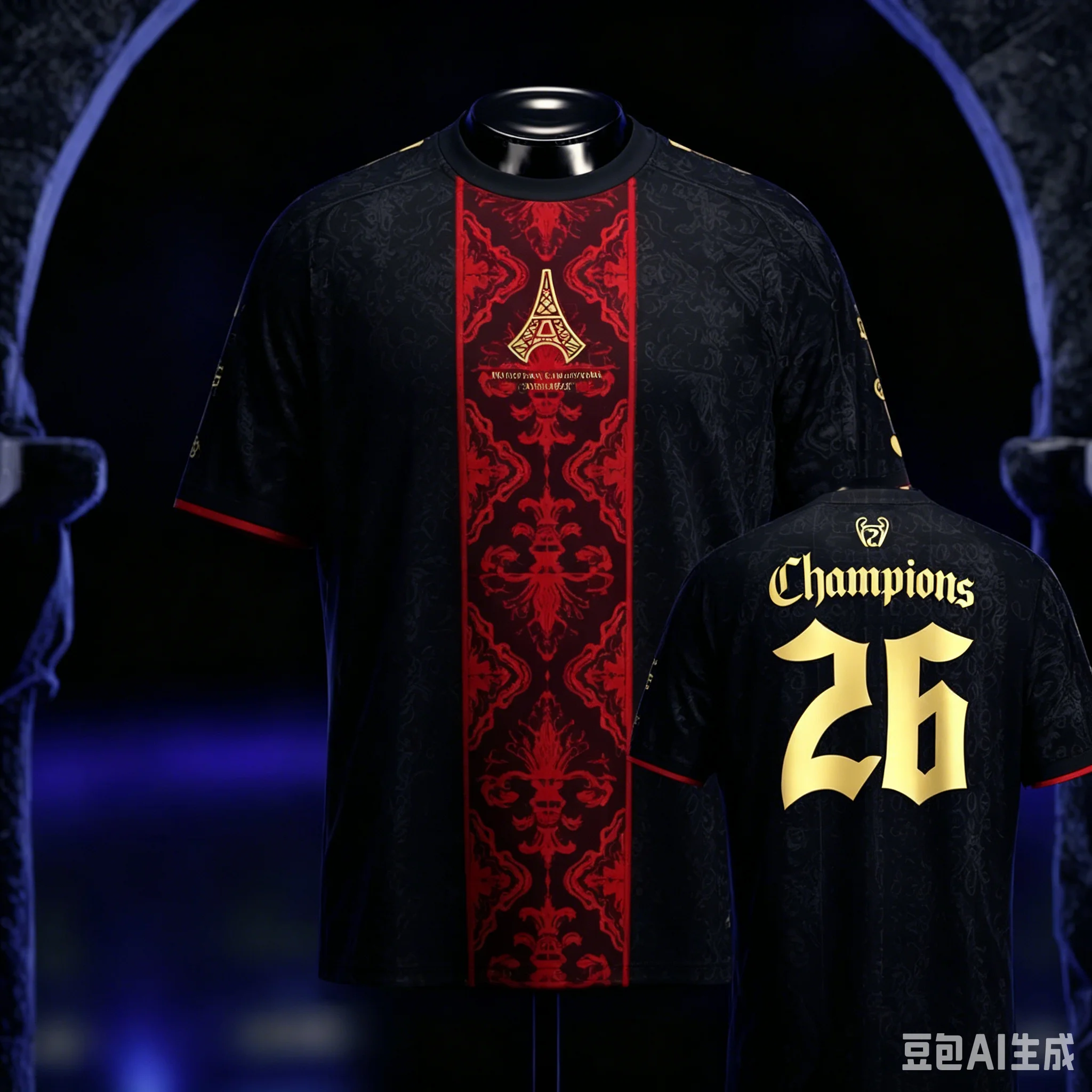 Nueva Camiseta de Fútbol PSG para Hombre, Uniforme de Entrenamiento de Manga Corta, Edición Campeonato Europeo 2026