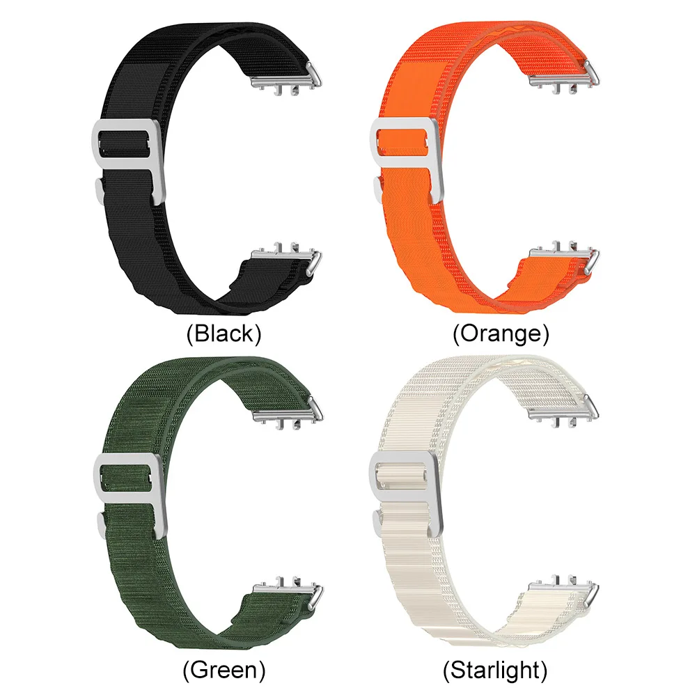 Nylon Strap for Samsung Galaxy Nylon Bracelet Belt Wristband Adjustable Wristband Bracelet for Samsung Galaxy Fit 3 Watch