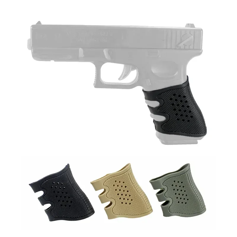 

Tactical Hunting Holsters Rubber Grip Glove Sleeve Anti-Slip Protect Cover Anti-slip Cover Suitable for Many Models G19 43 1911