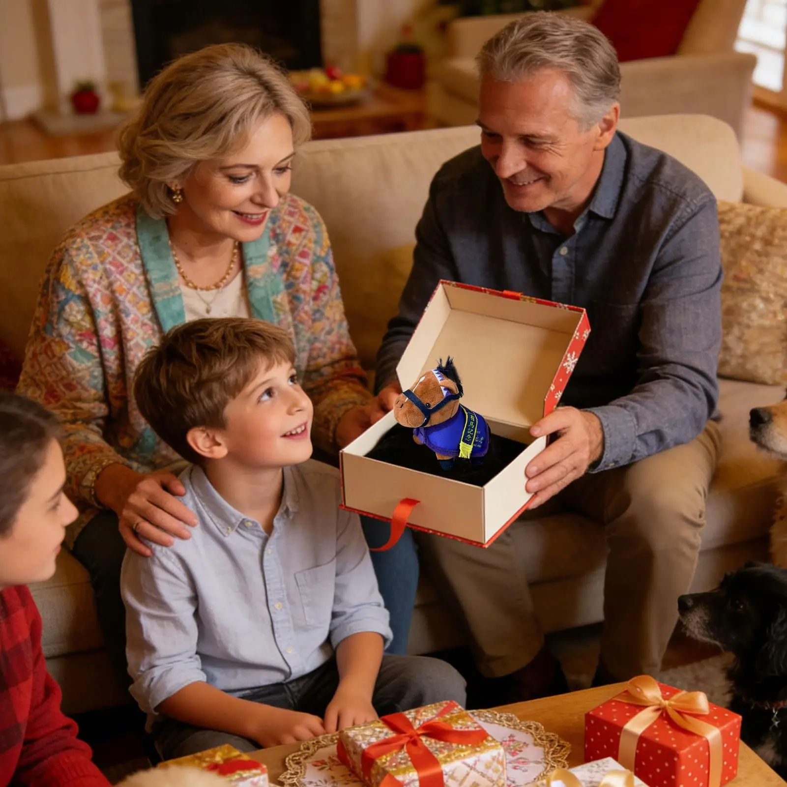 Caballo de Peluche Articulado Tokai Emperor, Juguete de Peluche Japonés de Carreras, Adorno de Peluche con Articulaciones Posicionables