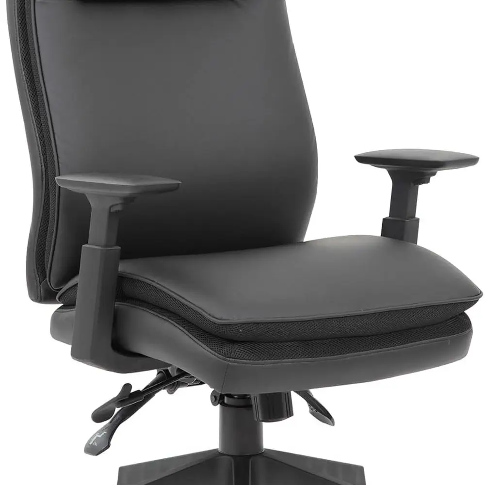 

Luxury Black High-Back Vinyl Executive Office Chair