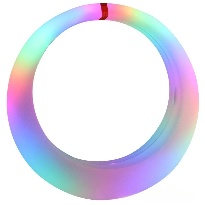 Outdoor luminous swing moon Internet celebrity photo swing moon children swing chair park courtyard landscape luminous