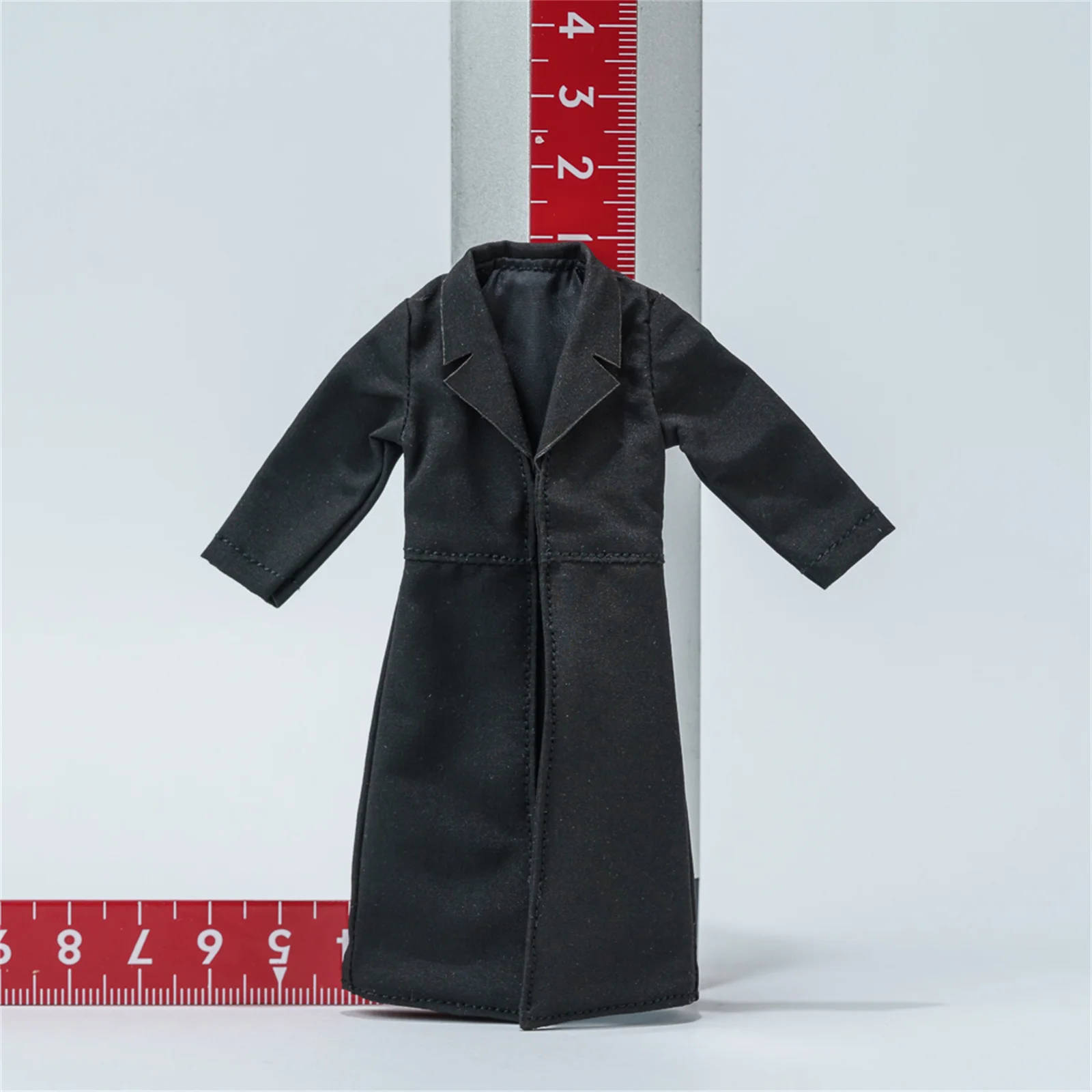 Lungo Frangivento Scala 1/12 Cappotto corto Colletto Giacca Abiti Maschili per 6 '' Anime Jiao Doll Solider Action Figure Personalizza