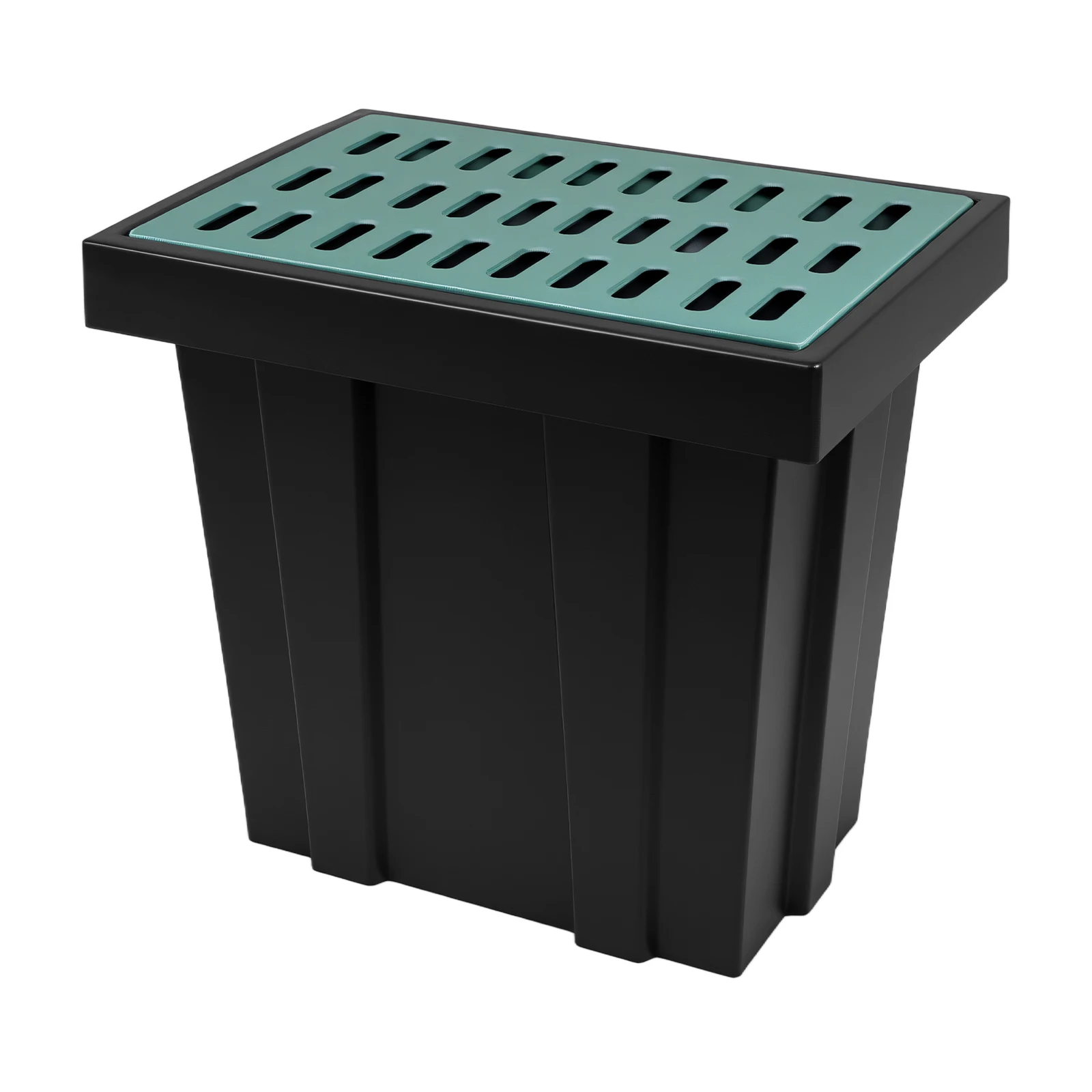 

Квадратный ливневый лоток с решеткой из стекловолокна и корзиной для мусора, большой дренажный лоток для двора/водосточного желоба/газона/муниципальных трубопроводов